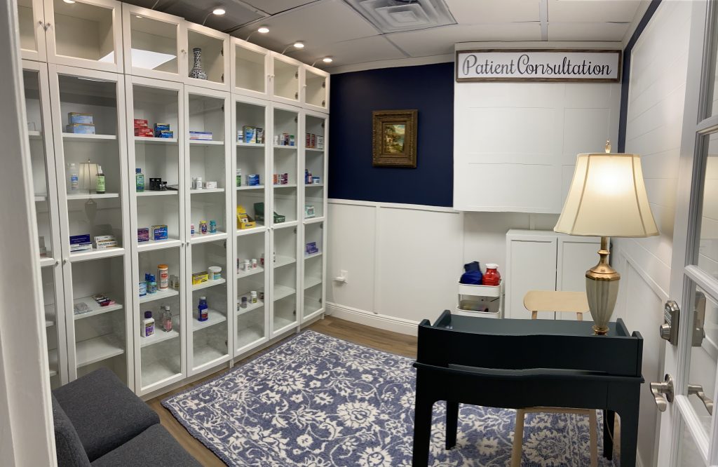 Patient consultation room at My Concierge Pharmacy
